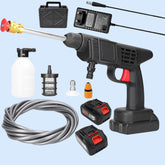 48v Double Battery High Pressure Cordless Washer Water Spray Gun With Rechargeable 12.6v Charger